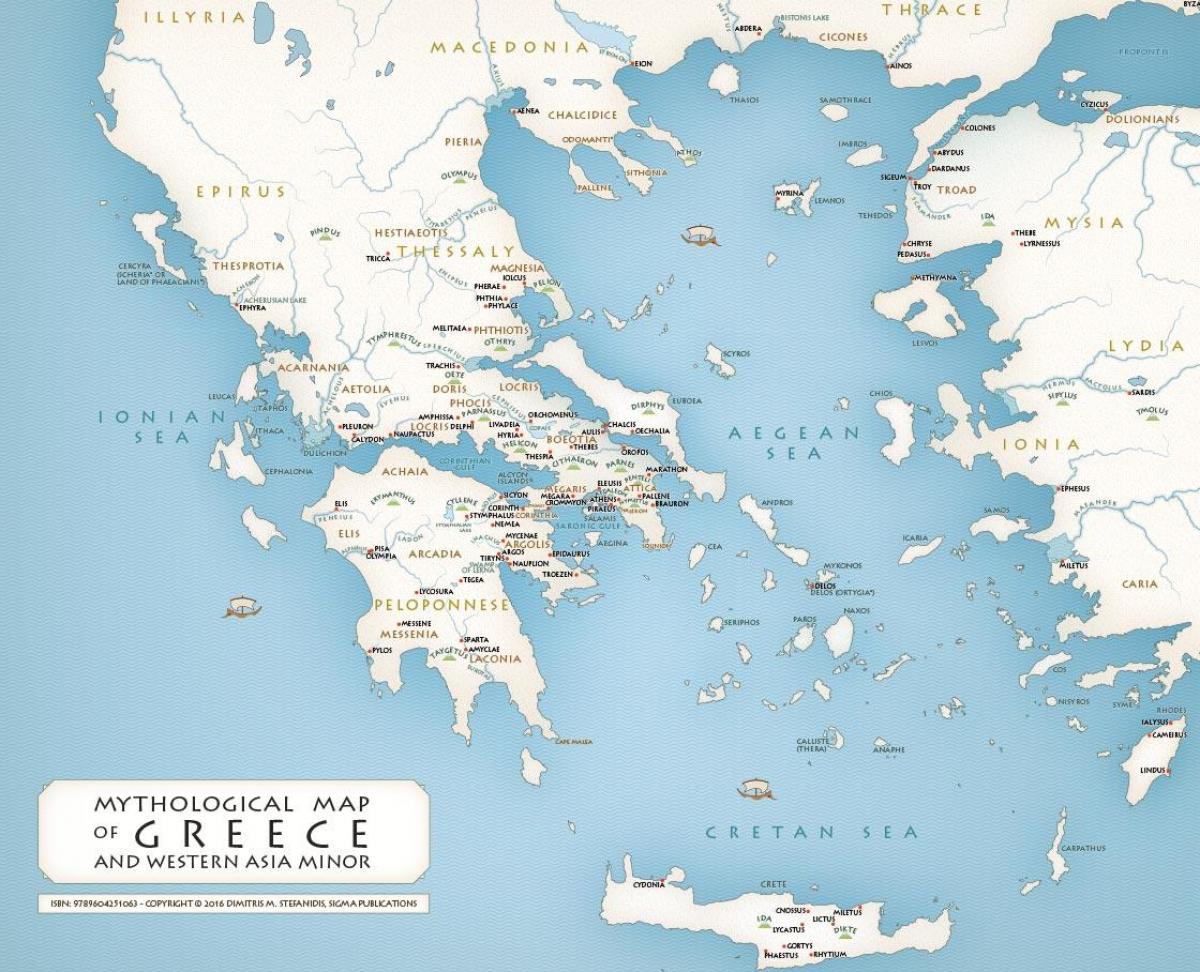 Mappa storica della Grecia